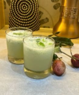 Litchi Mojito | Summer Litchi Drink | Litchi Lime Mint Cooler | Non-Alcoholic Mojito | Refreshing Mocktail with Litchi | Tropical Litchi Beverage — recipe by Renu Dalal