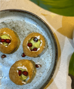 Avocado Dahi Puri | Creamy Avocado Puri Chaat | Avocado Yogurt Puri | Healthy Dahi Puri with Avocado — recipe by Renu Dalal