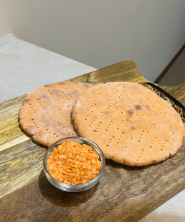 Masoor Dal Pizza Base | Lentil Pizza Base | Healthy Pizza Base | Gluten Free Pizza Base — recipe by Renu Dalal