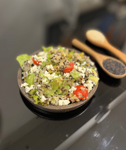 Quinoa Chaat Salad | Indian Quinoa Salad | Healthy Chaat Style Salad | Quinoa Vegetable Chaat — recipe by Renu Dalal