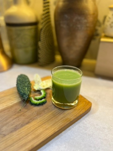 Karela Juice | Bitter Gourd Juice | Healthy Detox Drink | Traditional Wellness Beverage — recipe by Renu Dalal
