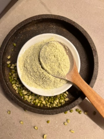 Homemade Moong Flour | Split Moong Dal Flour | Protein Rich Flour | Homemade Lentil Flour — recipe by Renu Dalal