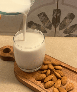 Homemade Almond Milk | Almond Milk Recipe | Dairy Free Milk Alternative | Healthy Plant Based Milk — recipe by Renu Dalal