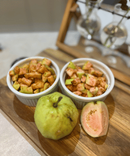 Spiced Guava Salad | Masala Guava Salad | Indian Guava Salad | Fresh Guava ChaatSpiced Guava Salad | Masala Guava Salad | Indian Guava Salad | Fresh Guava Chaat — recipe by Renu Dalal